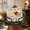 Custom Cat Photo A Letter From Heaven Sympathy Memorial Wooden Ornament LM32 895891