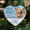 Custom Photo A Big Piece Of My Heart Lives In Heaven Heart Ceramic Ornament TH10 896407