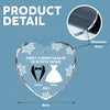 Our First Christmas As Mr & Mrs Personalized Heart Shaped Glass Ornament Anniversary Christmas Wedding Gifts HA75 897138