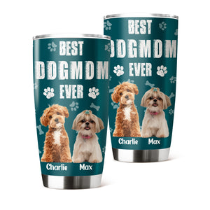 Custom Photo Best Dog Dad Cooler Version Fat Tumbler LM32 893693