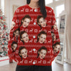 Custom Face Photo With Christmas Pattern Ugly Cardigan CH07 899820