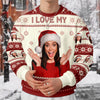 Custom Photo I Love My Wife/Husband Christmas Ugly Sweater TH10 896339