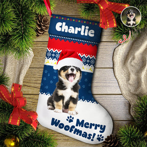 Custom Funny 3D Pet - Personalized Christmas Stocking Gift For Dog And Cat Lovers CH07 895686