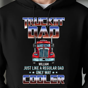 Personalized Cool Trucker Dad Dark Shirt For Car Lover TH10 894509