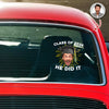 Custom Funny Face Class Of 2026 Graduation Car Window Decal Sticker HA75 920432