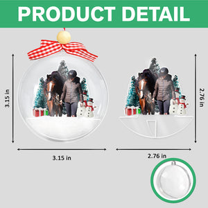 Custom Horse Photo - Personalized 3D Ball Ornament Christmas Gift For Family CH07 899792