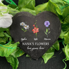 Personalized Birth Mother's Garden Love Grows Here Heart Shaped Stone LM32 899261