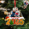 Custom Family Christmas Cake Crew Photo - Personalized Acrylic Ornament CH07 899702