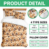 Custom Funny Puppy Photo Portrait Bedding Set Birthday, Christmas Gift For Dog Lover CH07 899192