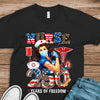 Nurse America 250 Years Of Freedom Dark Shirt TH10 898717
