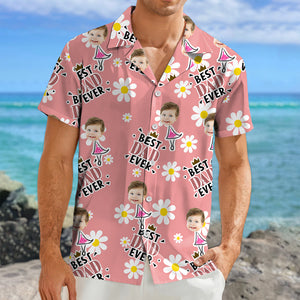 Custom Photo Best Family Ever Flower Pattern Hawaii Shirt TH10 892875