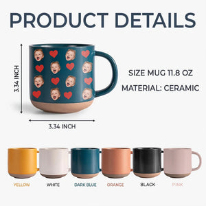 Custom Cute Kid Face Photo Pottery Mug CH07 910022