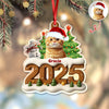Custom Cat Photo Cozy Xmas Crew Acrylic Ornament Personalized Gift For Christmas HO82 900134