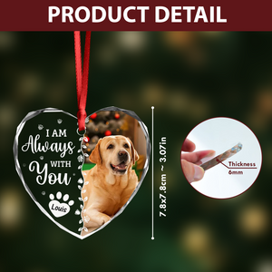 Custom Photo Favorite Hello And Hardest Goodbye Memorial Heart Shape Glass Ornament HA75 892810