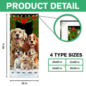 Personalized Dog Clipart Door Cover For Dog Lover TH10 896565