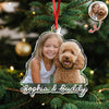 Custom Cute Dog Photo Memories 2025 Christmas Acrylic Ornament LM32 895987