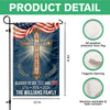 Custom Family Name Blessed to See 200 & 250 Years Bicentennial Semiquincentennial Christian Garden Flag HO82 901936