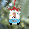 Custom Photo Cute Baby First Christmas Car Acrylic Ornament HO82 894646