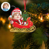 Custom Photo Baby Santa Claus Christmas Acrylic Ornament Xmas Decor HA75 897248