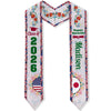 Personalized Country Flag Class of 2026 Graduation Stoles LM32 897969