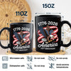 America 250Th Anniversary 1776-2026 Eagle Us Flag Black Mug HA75 898834