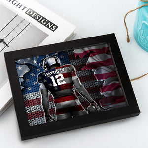 Custom American Football Player Picture Frame For Football Lover HO82 900878