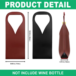 Custom Mr Mrs Personalized Wedding Leather Wine Bag Engagement Gift, Wedding Gift CH07 896534