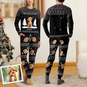 Custom Photo Best Dog Dad Mom Ever Sleepwear Christmas Gift For Dog Lovers LM32 895583