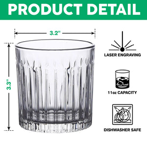 Custom Your Dog Photo And Name Vertical Line Whiskey Glass TH10 894515