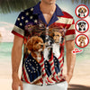 Custom Dog Photo American Patriot Hawaii Shirt TH10 898875