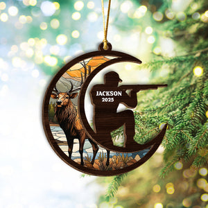 Personalized Deer Hunting Wood Layer Ornament For Hunting Lovers TH10 896691
