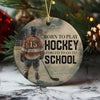 Personalized Hockey Boy Christmas Ceramic Ornament Gift For Hockey Lovers HO82 900082