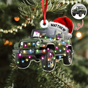 Custom Car Photo Acrylic Ornament For Christmas TH10 894439