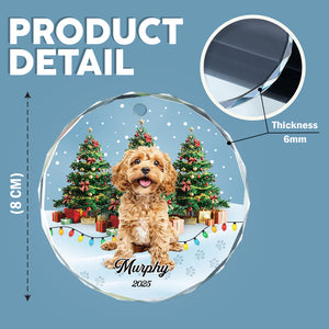 Custom Pet Photo - Personalized Christmas Glass Ornament For Pet Lovers CH07 899692