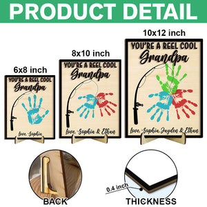 You're the Reel Cool Dad 2-Layered Wooden Plaque With Stand TH10 892987