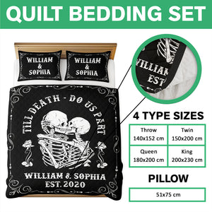 Till Death Do Us Part - Personalized Bedding Set Valentine Gift For Couple CH07 899852