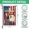Personalized Patriotic Stars And Stripes Eagle Wreath Garden Flag HO82 901246
