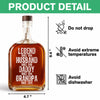 Legend Husband Daddy Grandpa - Family Personalized Whiskey Bottle HA75 892522