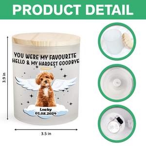 Custom Photo Forever In My Heart Memorial Glass Jar With LED Candle LM32 893503