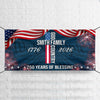 Custom Family Name Patriotic American Flag 250 Years of Blessing God Banner CH07 910644