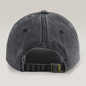 Baseball Dad - Personalized Washed Denim Baseball Cap TH10 896163