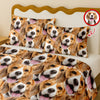 Custom Funny Puppy Photo Portrait Bedding Set Birthday, Christmas Gift For Dog Lover CH07 899192