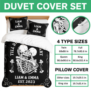 Till Death Do Us Part - Personalized Bedding Set Valentine Gift For Couple CH07 899852