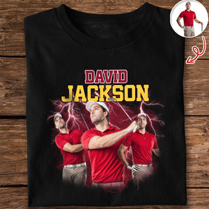 Custom Photo And Name With Retro Style For Golfer TH10 898091