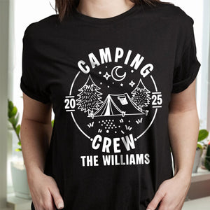 Custom Family Camping Crew Shirts 2025 - Matching Family Dark Shirts LM32 895975