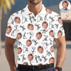 Custom Funny Face Minimalist Golf Pose Polo Shirt Gift For Golfer, Golf Lovers LM32 897617