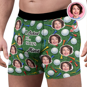 Custom Photo I Licked It Men's Boxer Gift for Golf Lovers LM32 897639