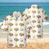 Custom Face Photo With Icon Hawaii shirt Gift For Dog Lovers CH07 911014
