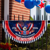Custom Family Name Flag 250 Years America Non-Pleated Fan Flag CH07 910822