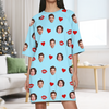 Custom Funny Face Nightgown Gift For Wife, Girlfriend CH07 910364
